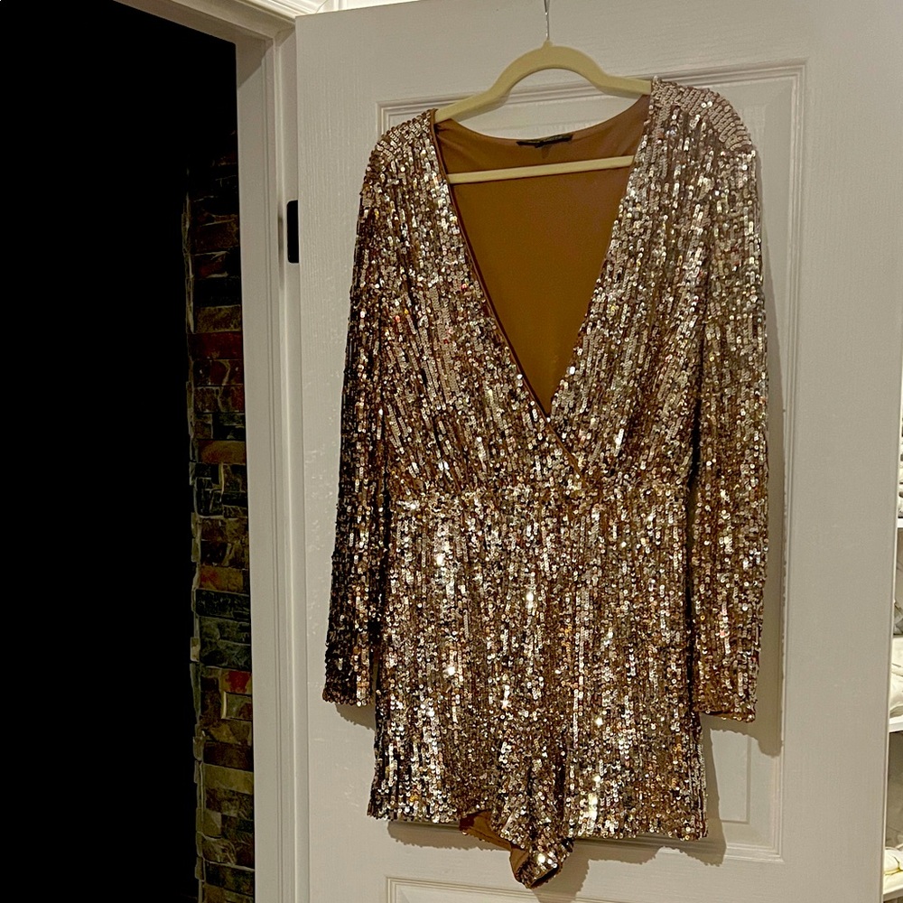 Sequin Gold Dress